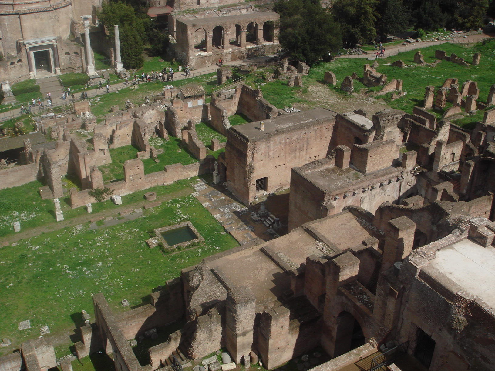 La Casa delle Vestali all'interno del Foro Romano